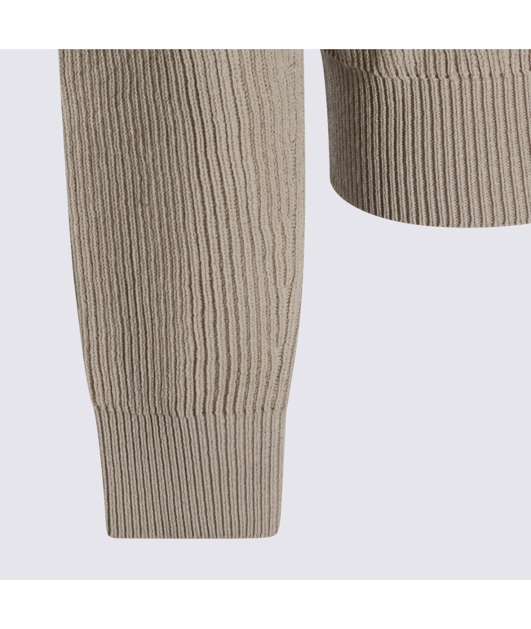 RICK OWENS Бежевый шерстяной кардиган, фото 4