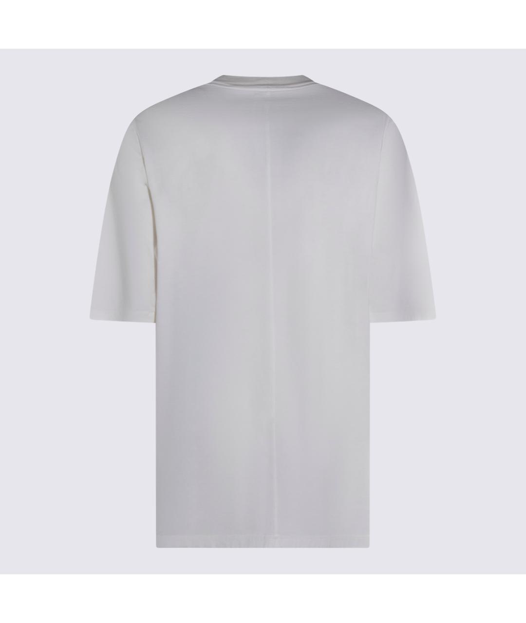 RICK OWENS DRKSHDW Белая хлопковая футболка, фото 2