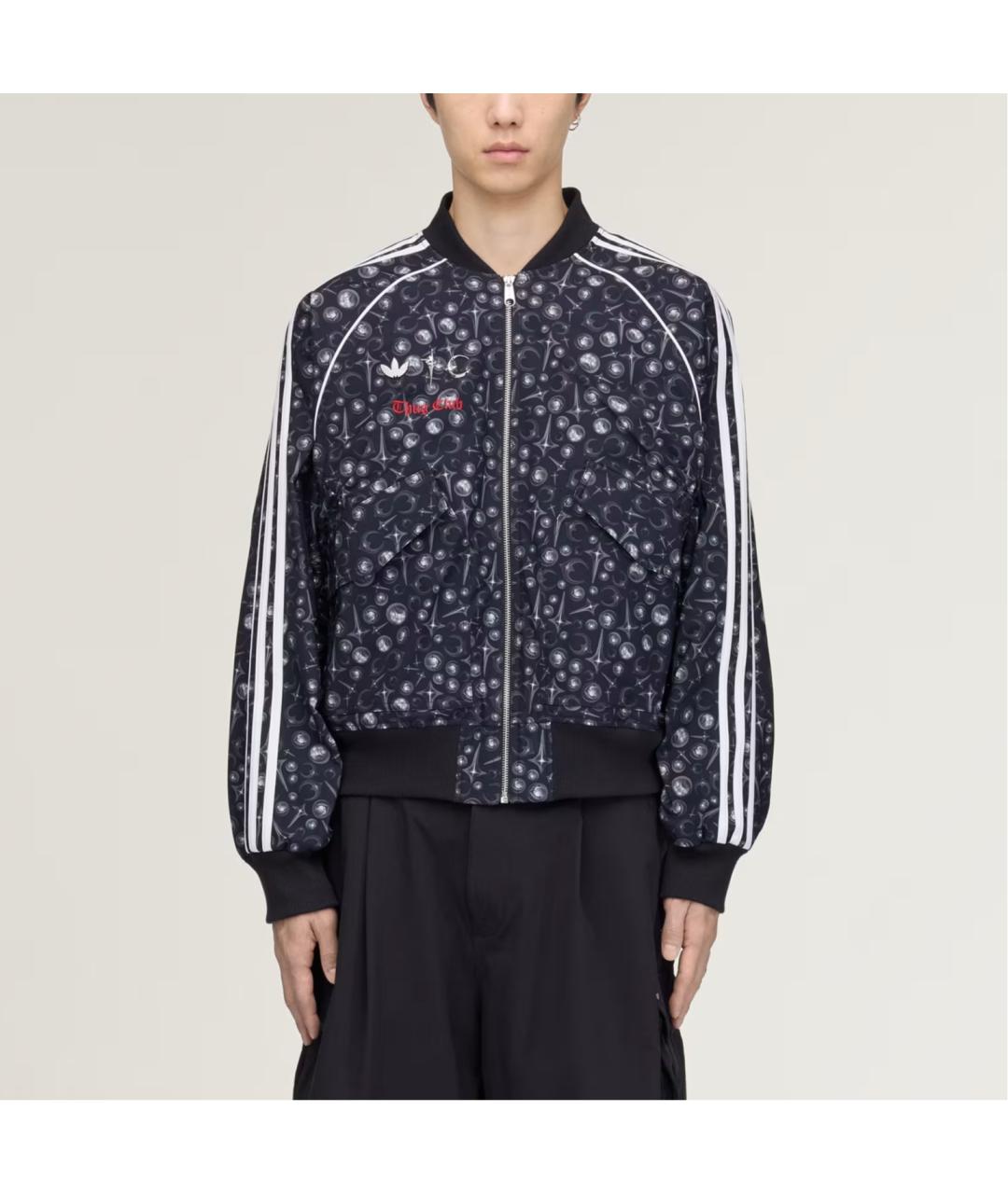 ADIDAS Черный пуховик, фото 3