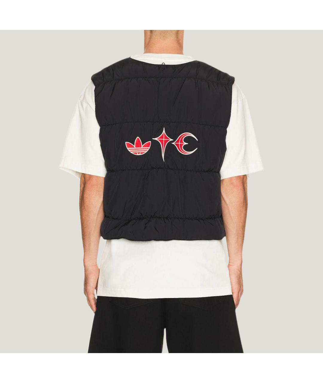 ADIDAS Черный пуховик, фото 4