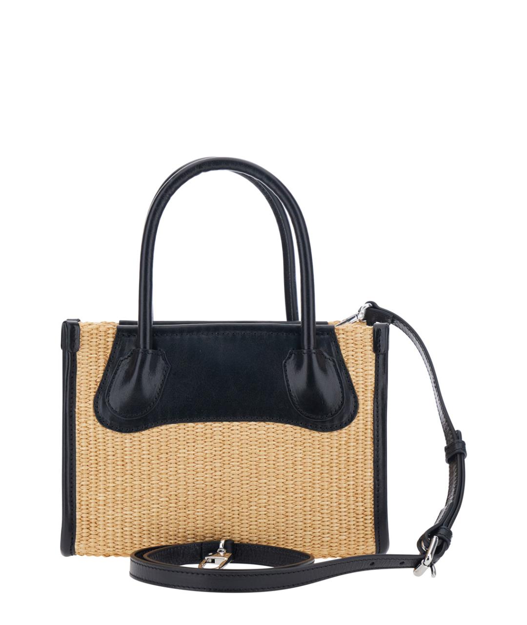 VIVIENNE WESTWOOD Бежевая пелетеная сумка тоут, фото 2