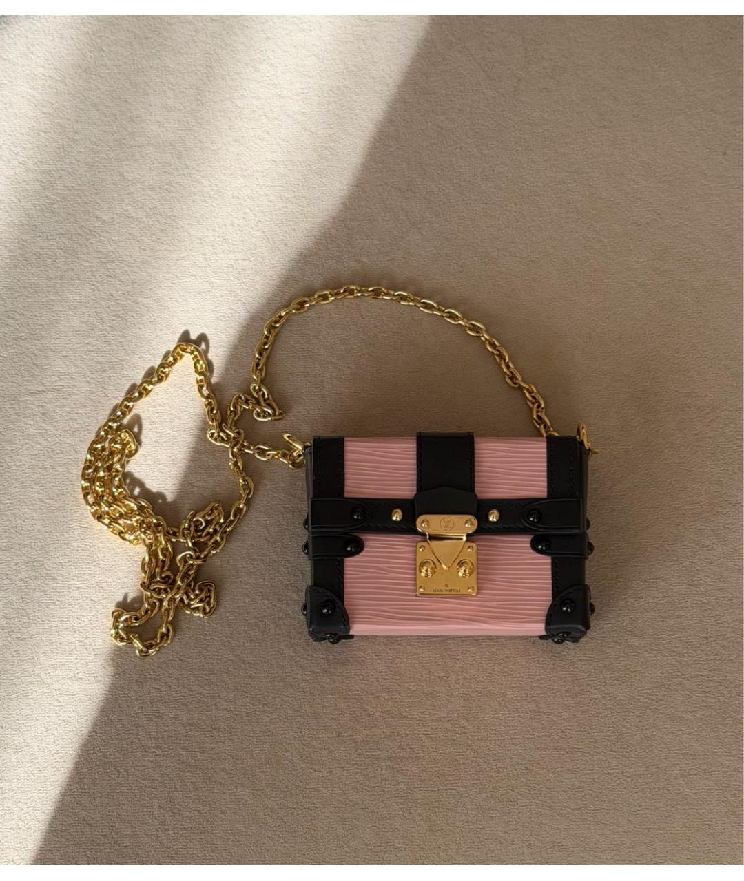 LOUIS VUITTON Розовая кожаная сумка через плечо, фото 6