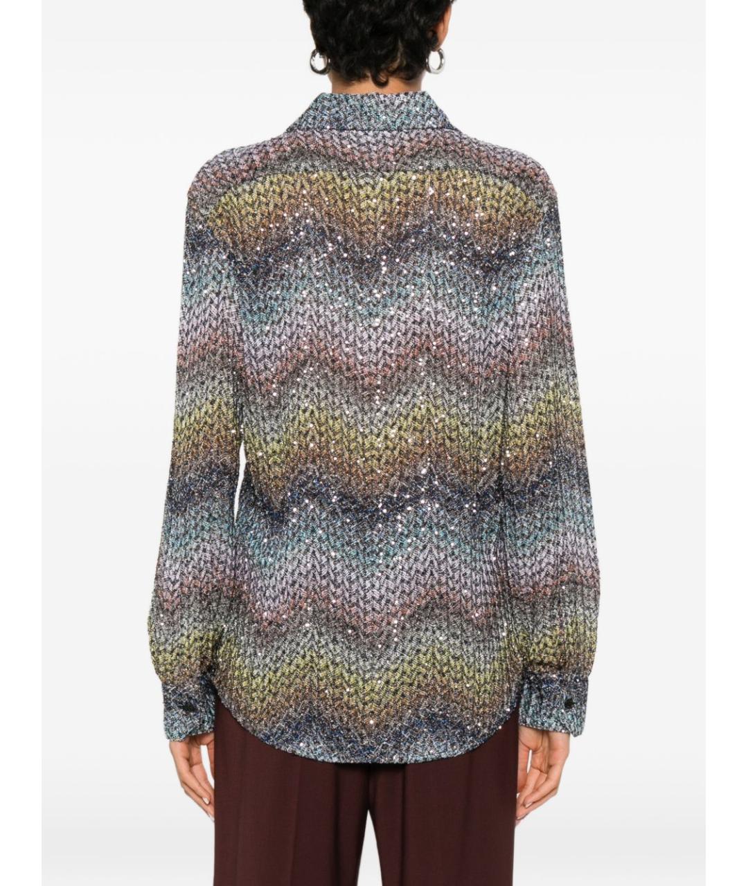 MISSONI Синяя вискозная рубашка, фото 5