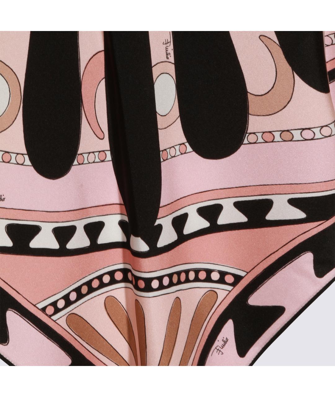 EMILIO PUCCI Розовая шелковая майка, фото 4