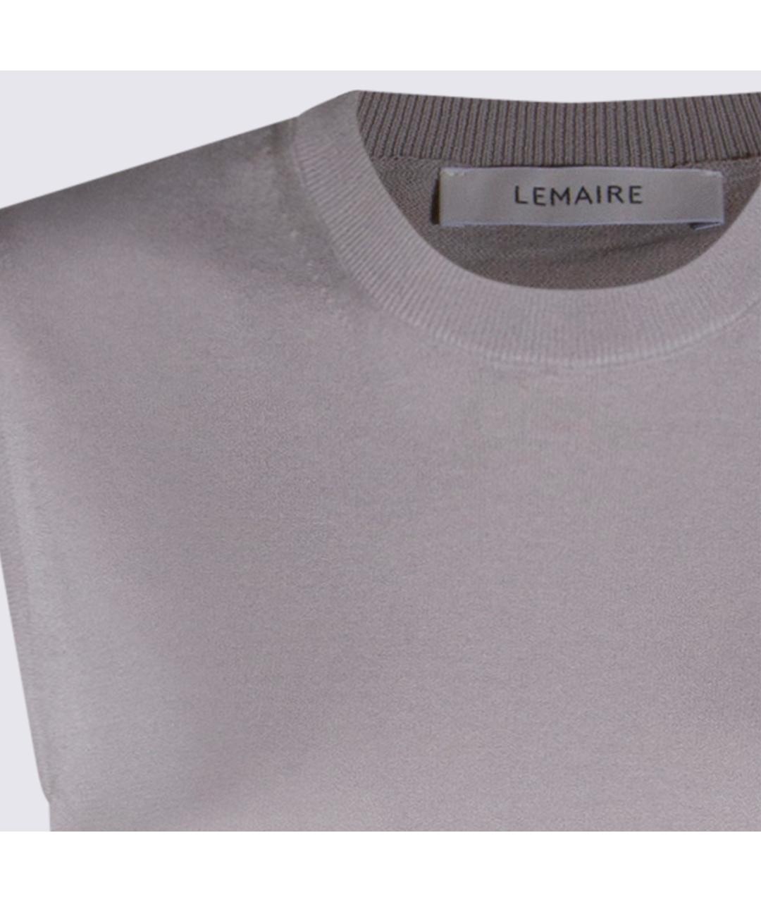 LEMAIRE Серое хлопковое повседневное платье, фото 4