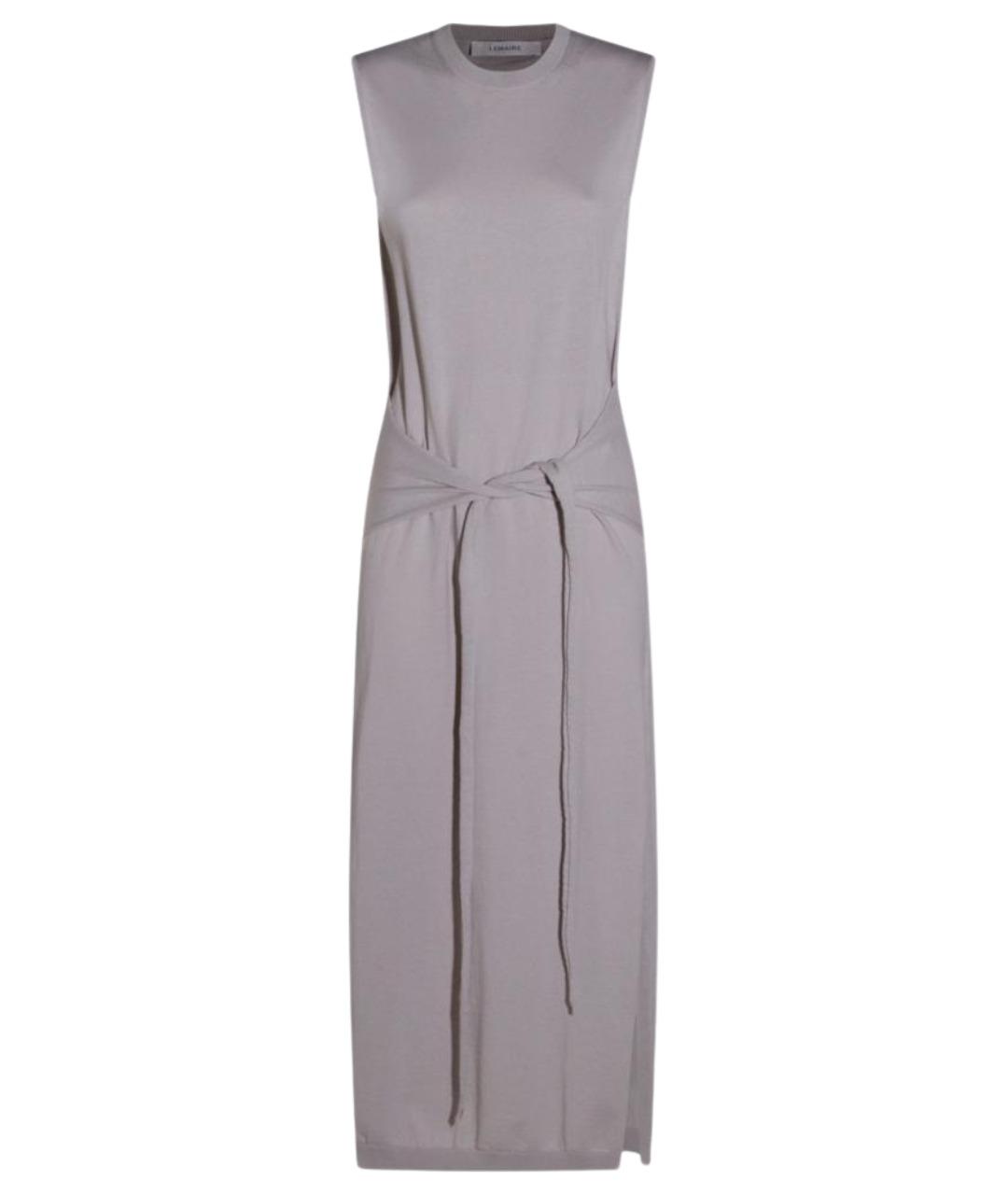 LEMAIRE Серое хлопковое повседневное платье, фото 1