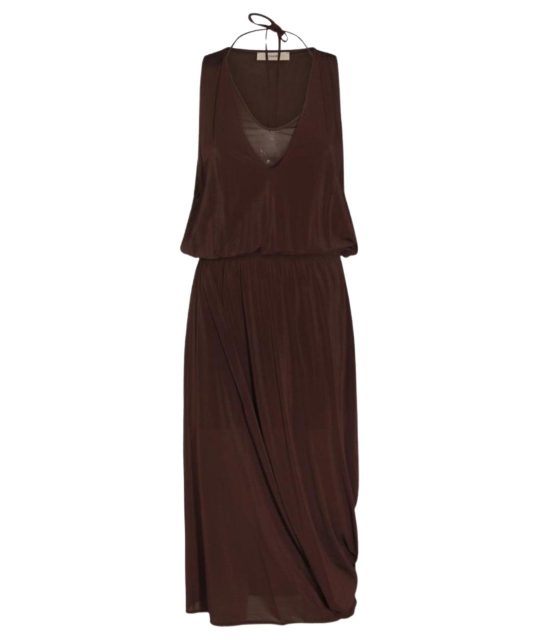 LEMAIRE Коричневое вискозное коктейльное платье, фото 1
