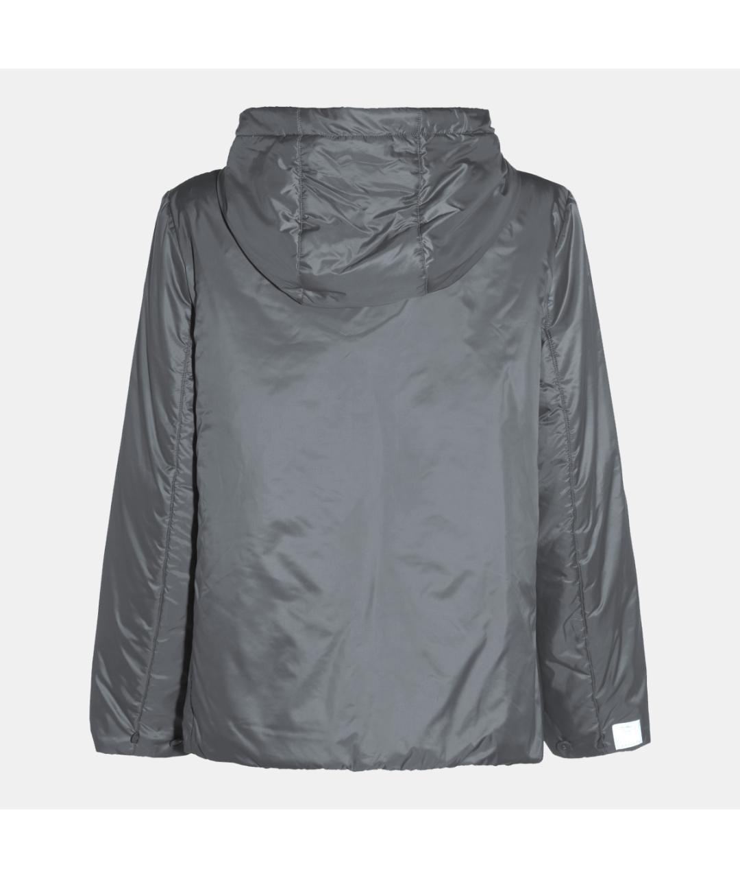 MAX MARA Серая полиэстеровая куртка, фото 2