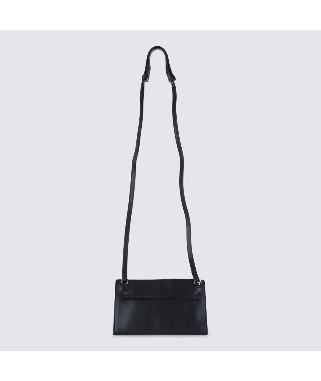 TOTEME Черная кожаная сумка через плечо, фото 3
