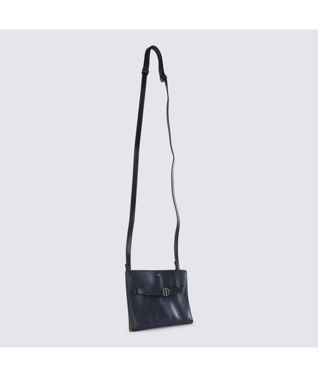 TOTEME Черная кожаная сумка через плечо, фото 2