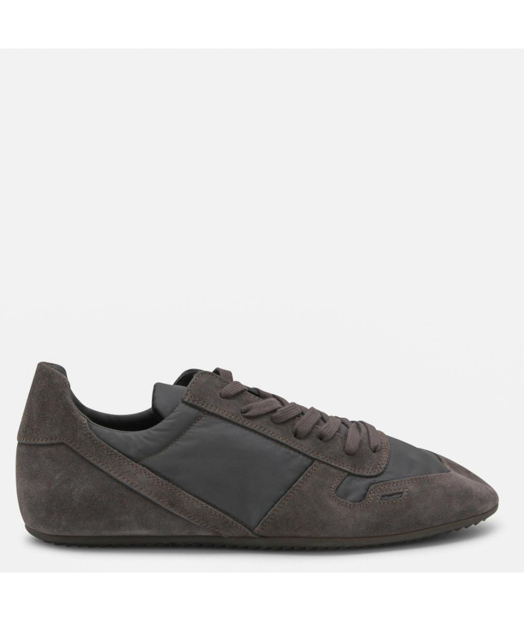 RICK OWENS Кожаные низкие кроссовки / кеды, фото 5