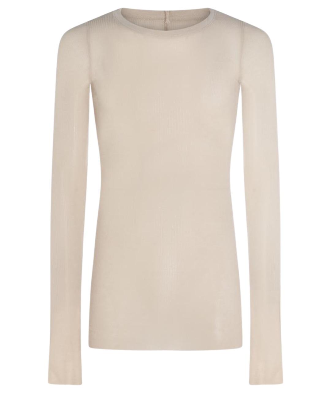 RICK OWENS Бежевый вискозный джемпер / свитер, фото 1