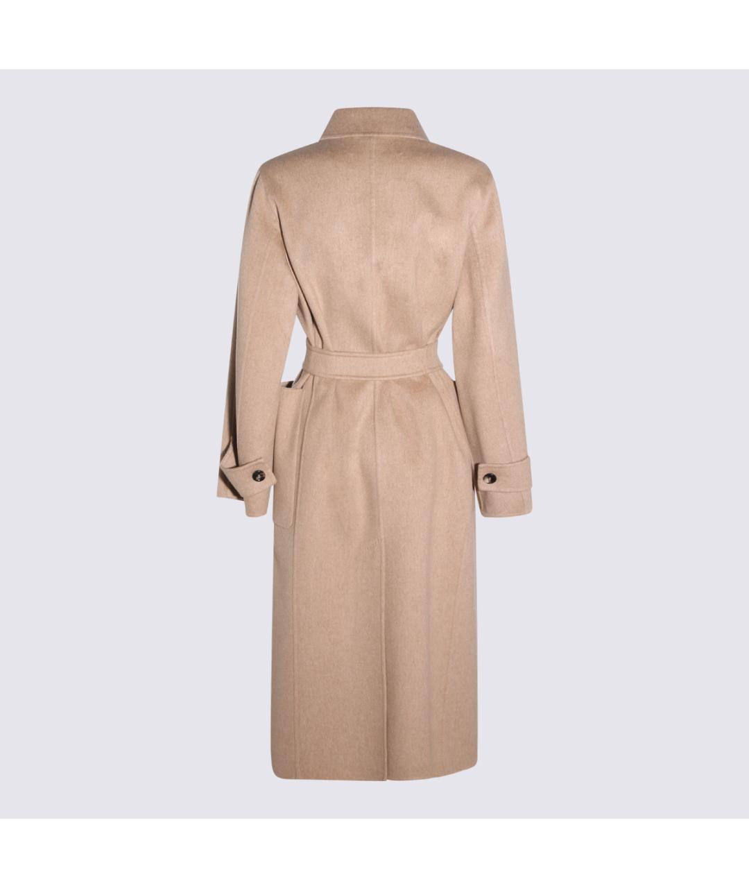 MAX MARA Бежевое шерстяное пальто, фото 2