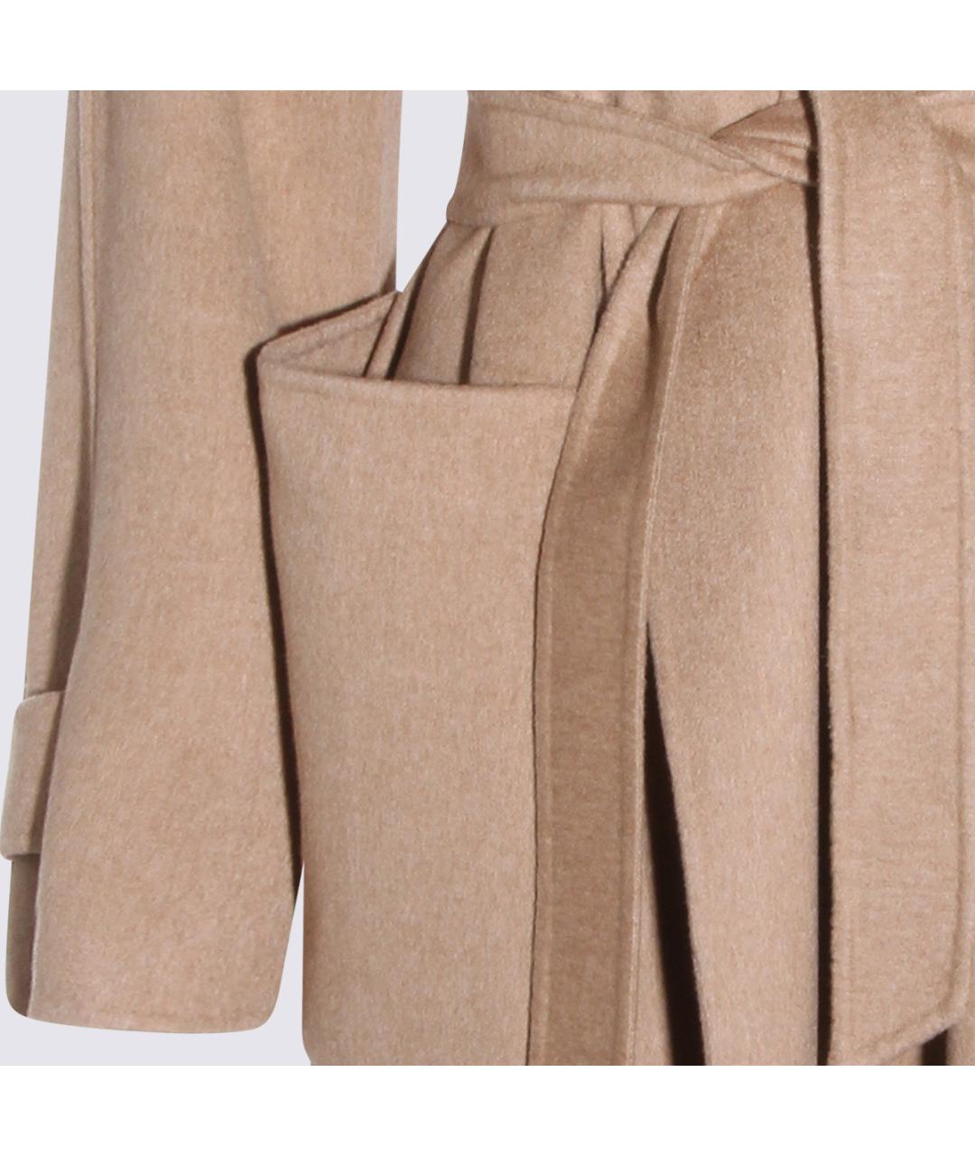 MAX MARA Бежевое шерстяное пальто, фото 3