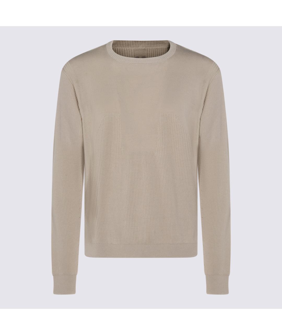 RICK OWENS Бежевый хлопковый джемпер / свитер, фото 4