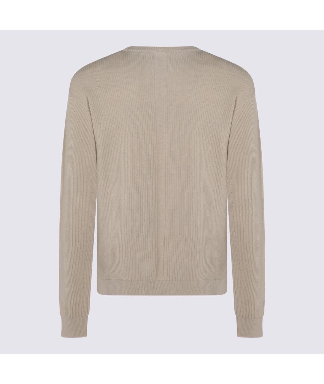 RICK OWENS Бежевый хлопковый джемпер / свитер, фото 2