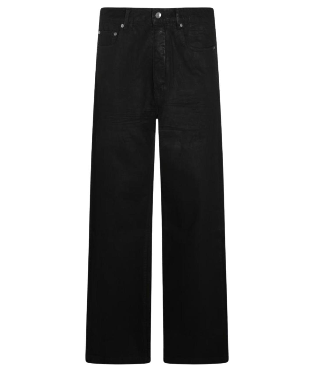 RICK OWENS DRKSHDW Черные хлопковые прямые джинсы, фото 1