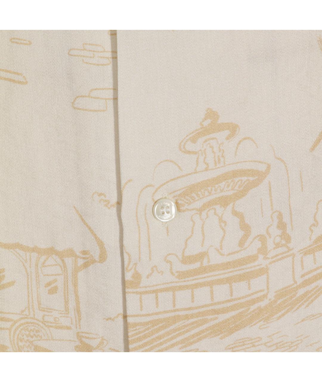 MAISON KITSUNE Бежевая кэжуал рубашка, фото 4