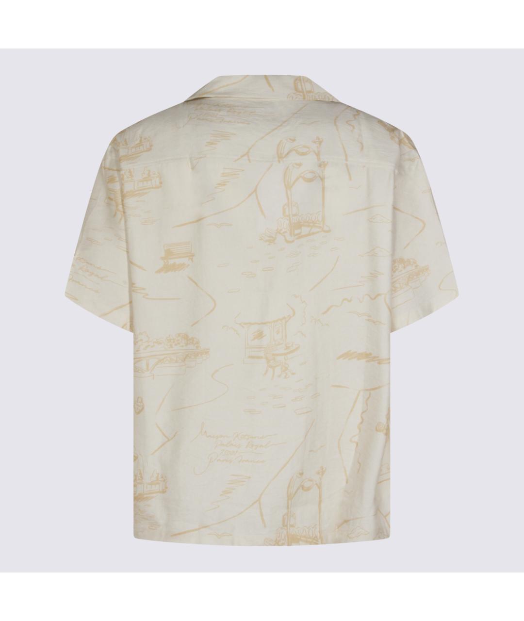 MAISON KITSUNE Бежевая кэжуал рубашка, фото 2