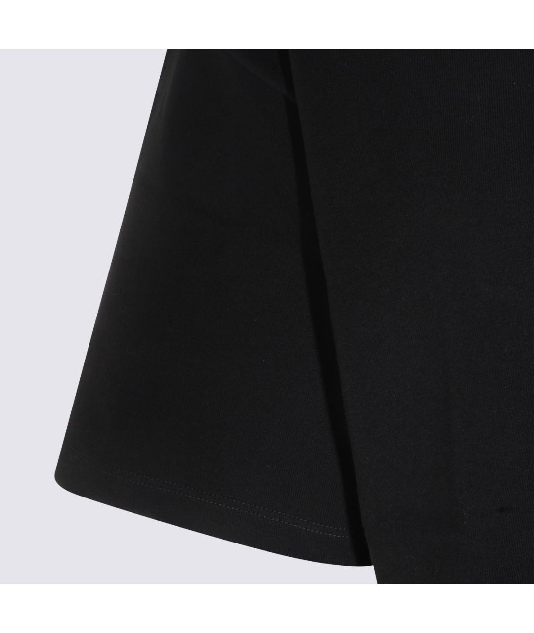 SAINT LAURENT Черная хлопковая футболка, фото 4