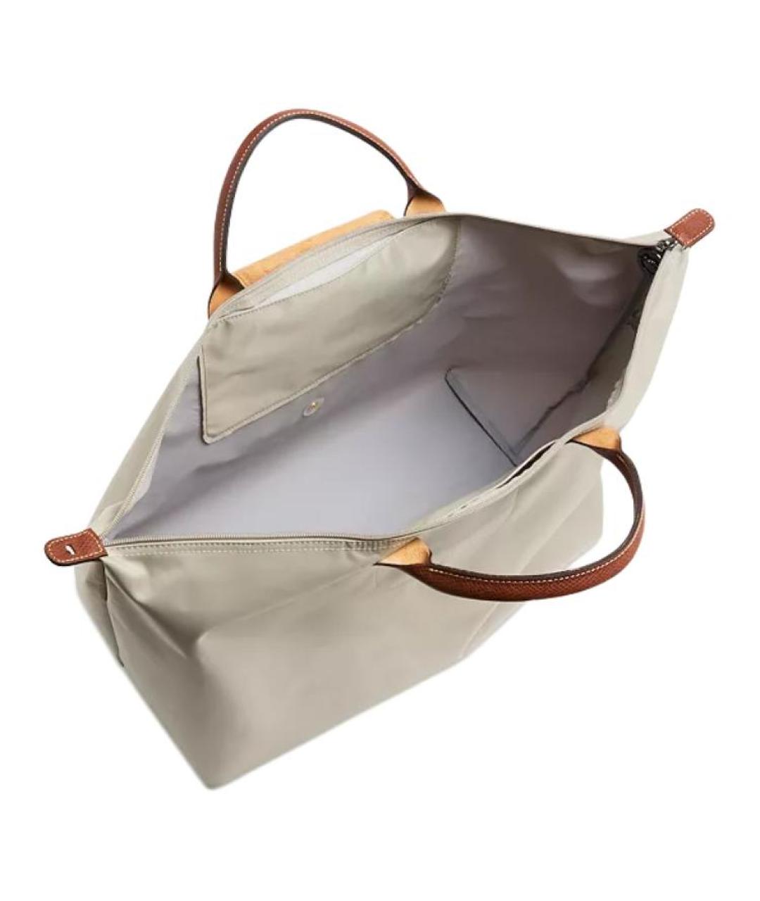 LONGCHAMP Серая сумка тоут, фото 4