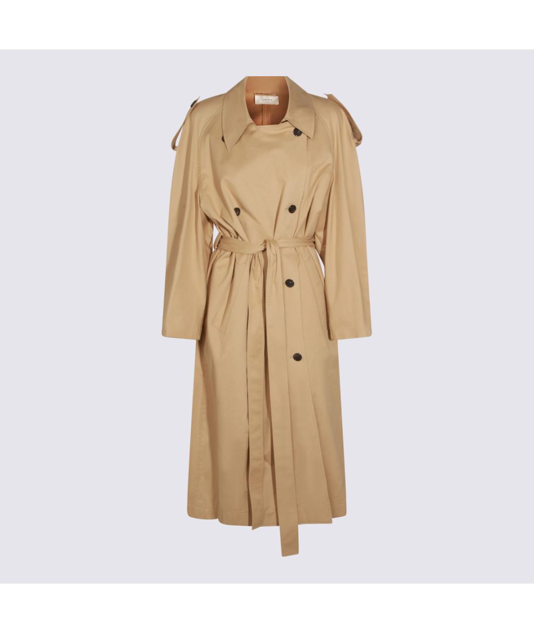 THE ROW Бежевый хлопковый тренч/плащ, фото 5