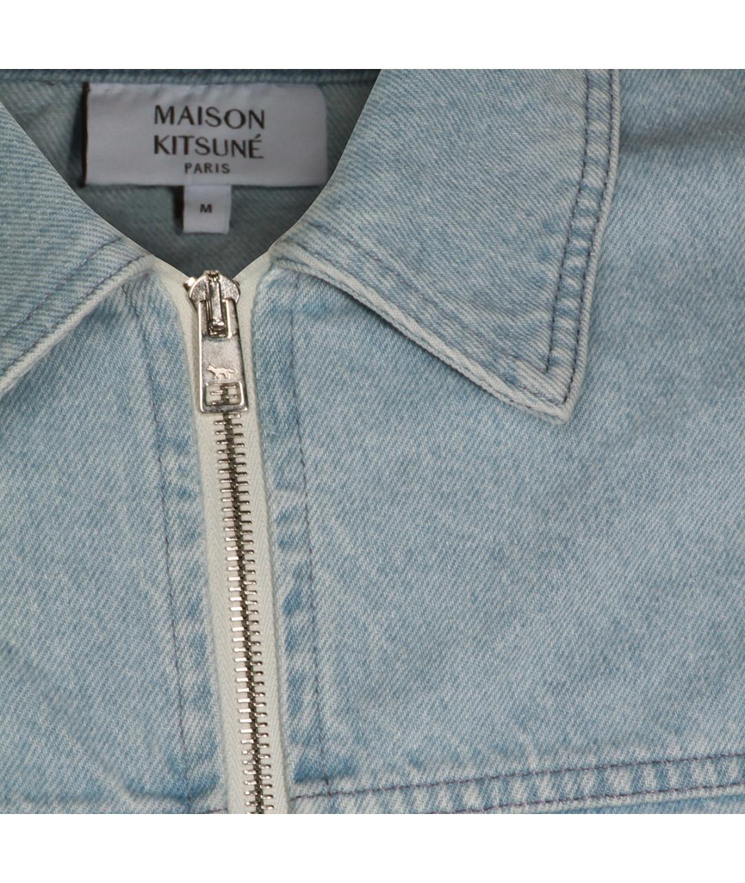 MAISON KITSUNE Синяя хлопковая куртка, фото 4