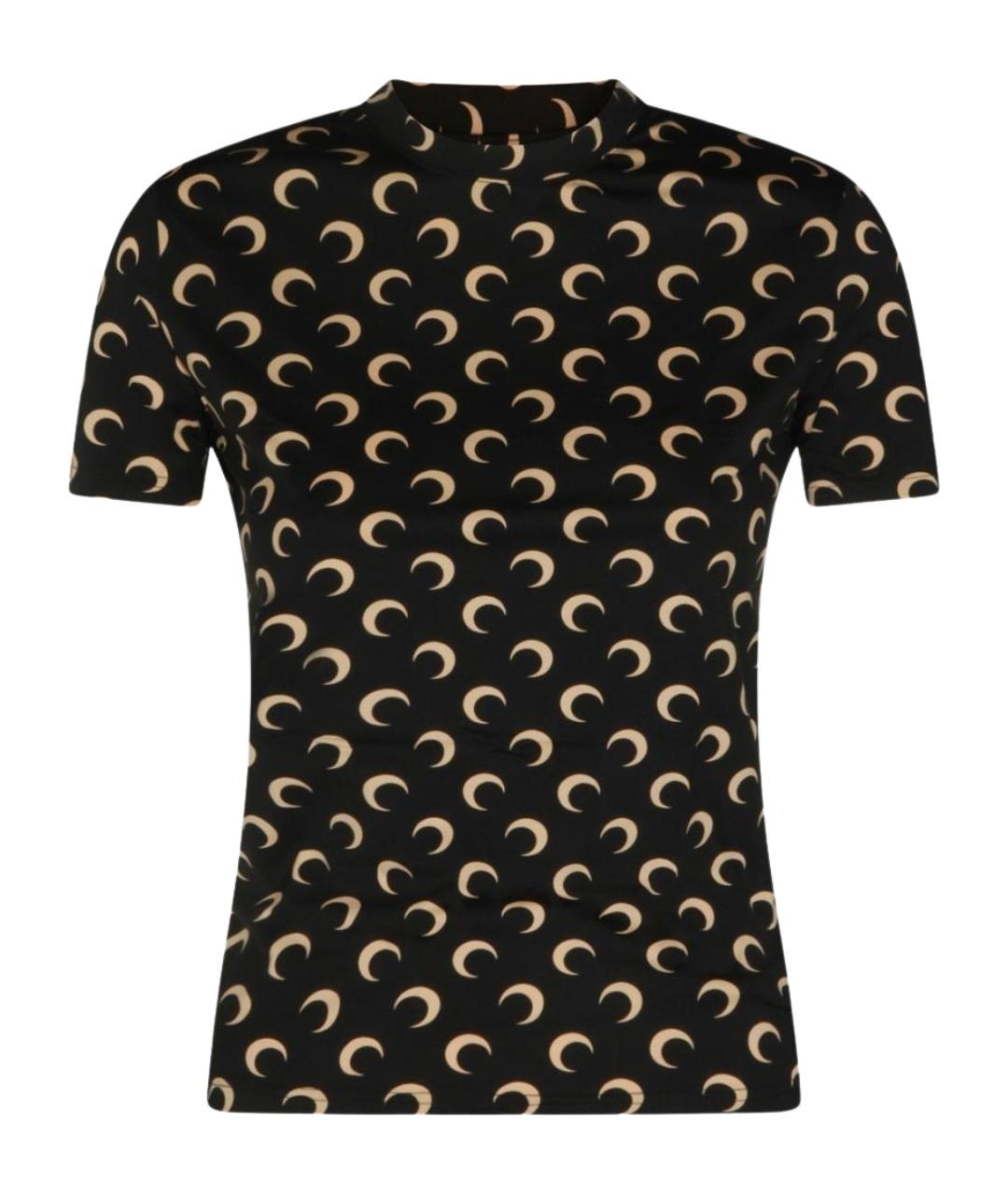 MARINE SERRE Черная футболка, фото 1