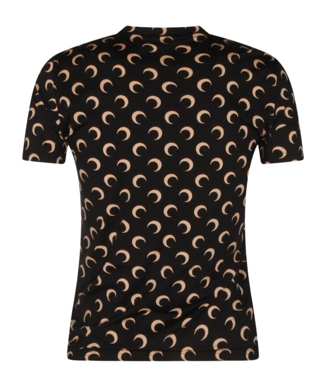 MARINE SERRE Черная футболка, фото 2