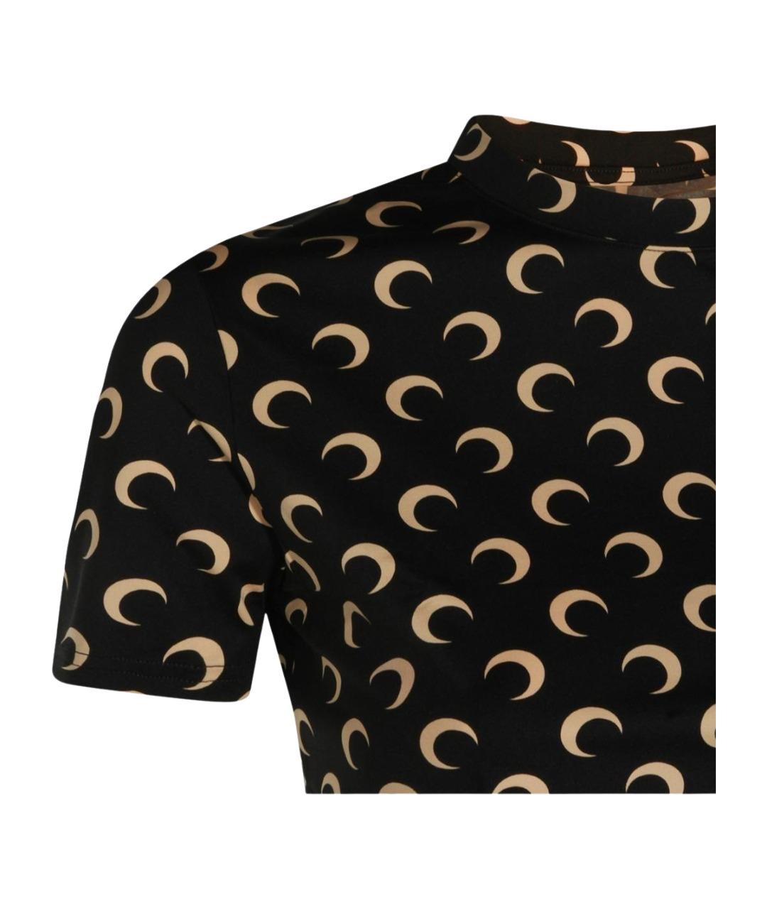 MARINE SERRE Черная футболка, фото 3