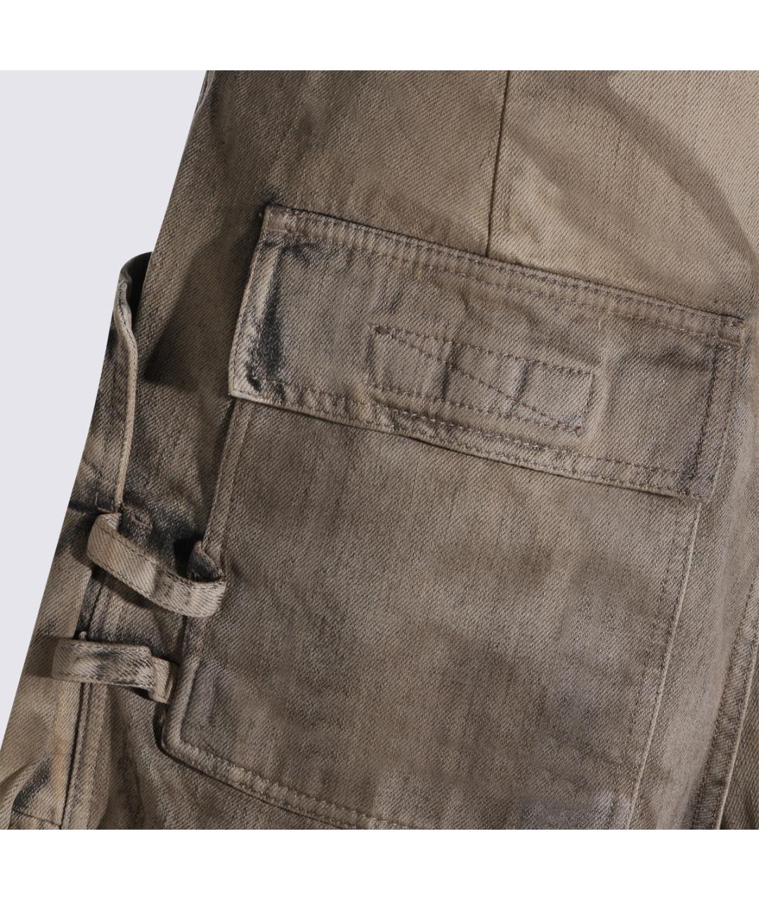 RICK OWENS DRKSHDW Серые хлопковые шорты, фото 5