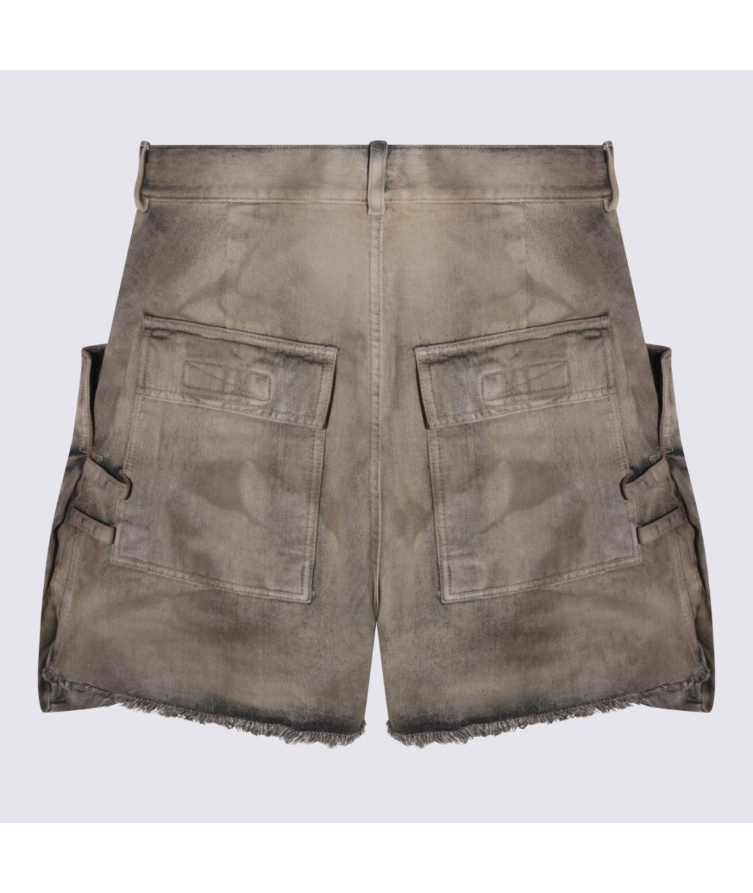 RICK OWENS DRKSHDW Серые хлопковые шорты, фото 2