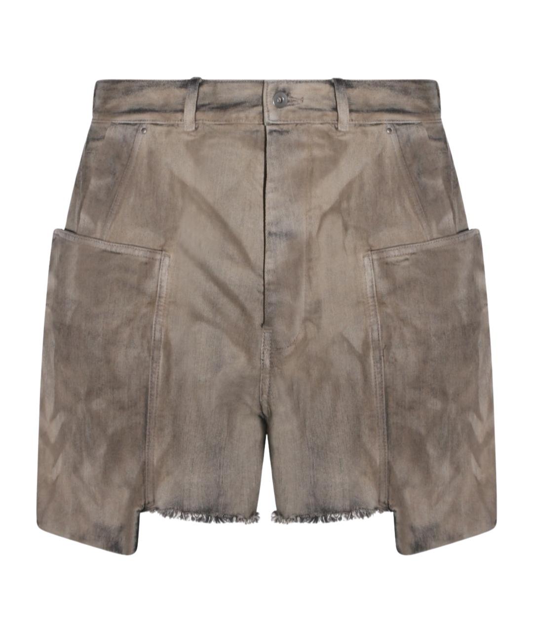 RICK OWENS DRKSHDW Серые хлопковые шорты, фото 1