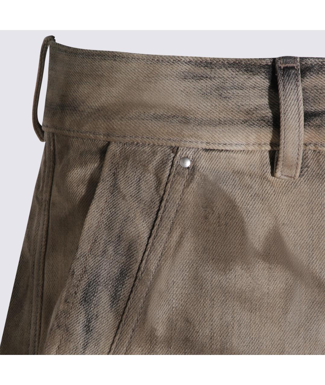 RICK OWENS DRKSHDW Серые хлопковые шорты, фото 4