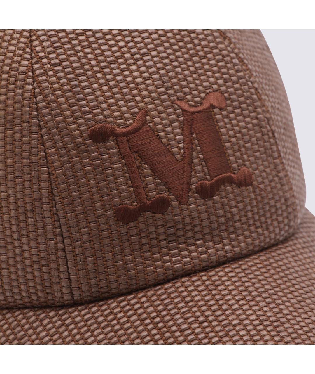 MAX MARA Коричневая хлопковая кепка, фото 3