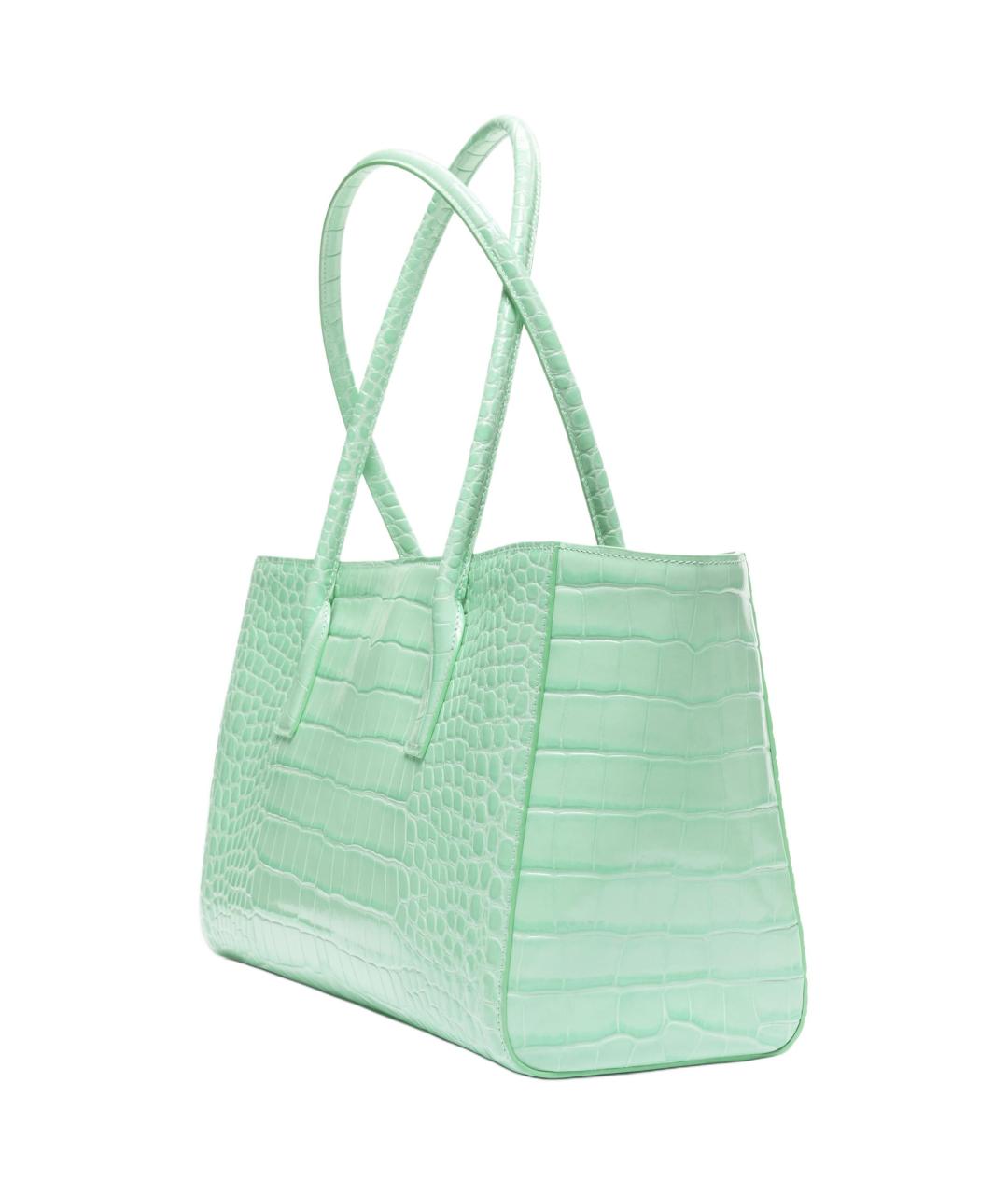 CHANEL Зеленая кожаная сумка через плечо, фото 3