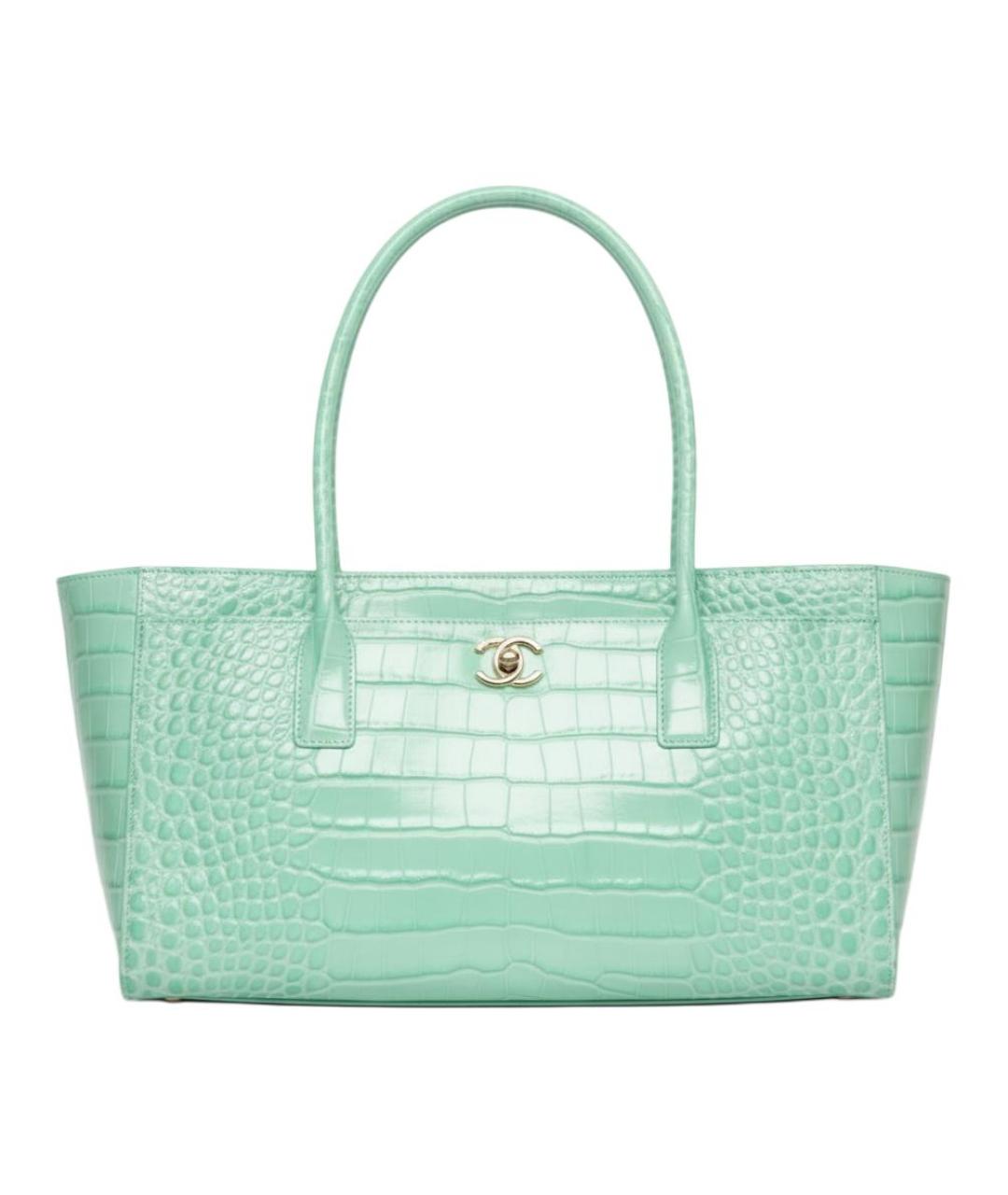 CHANEL Зеленая кожаная сумка через плечо, фото 1