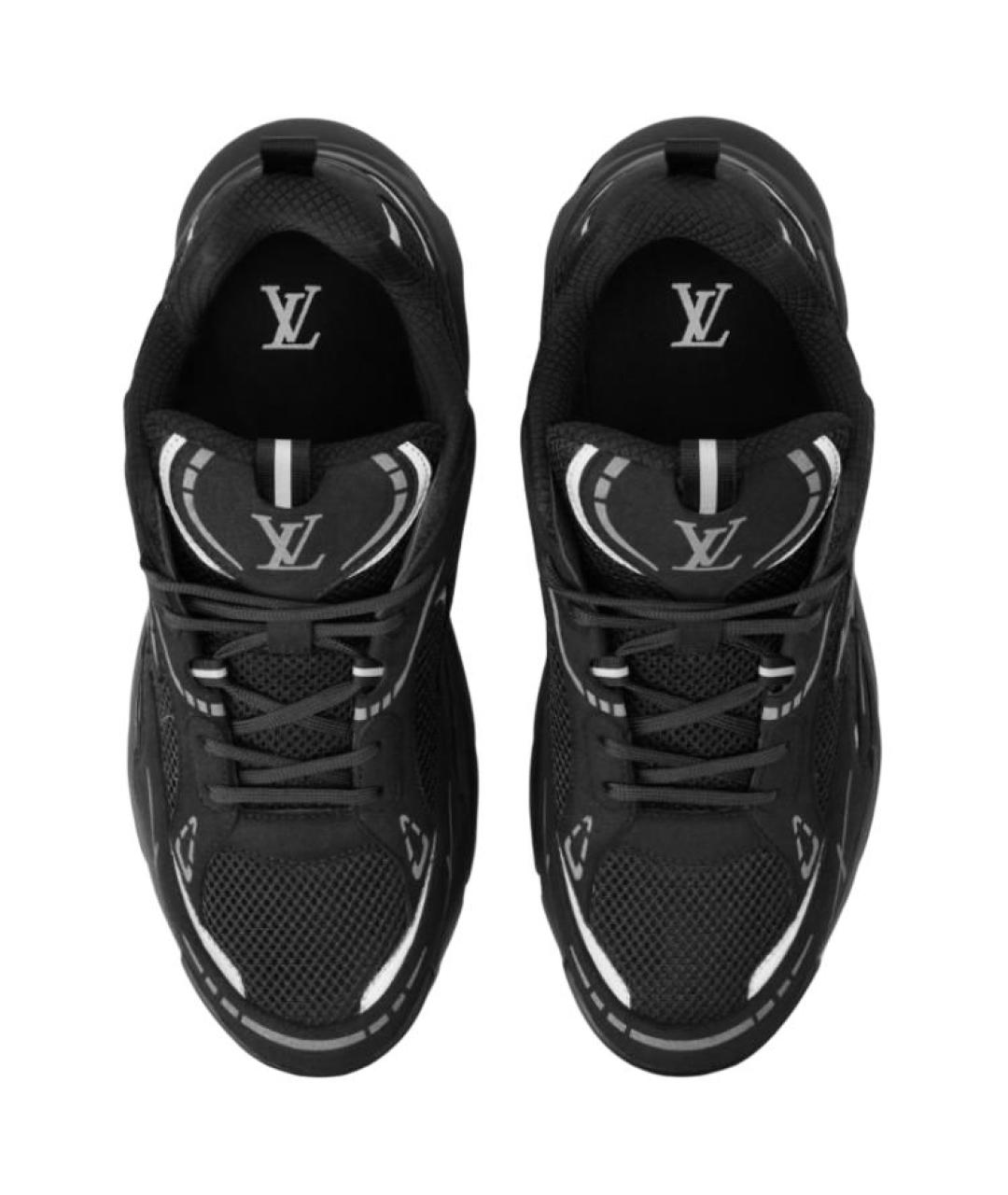 LOUIS VUITTON Черные низкие кроссовки / кеды, фото 4