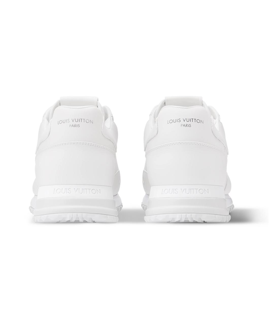 LOUIS VUITTON Белые кожаные низкие кроссовки / кеды, фото 4