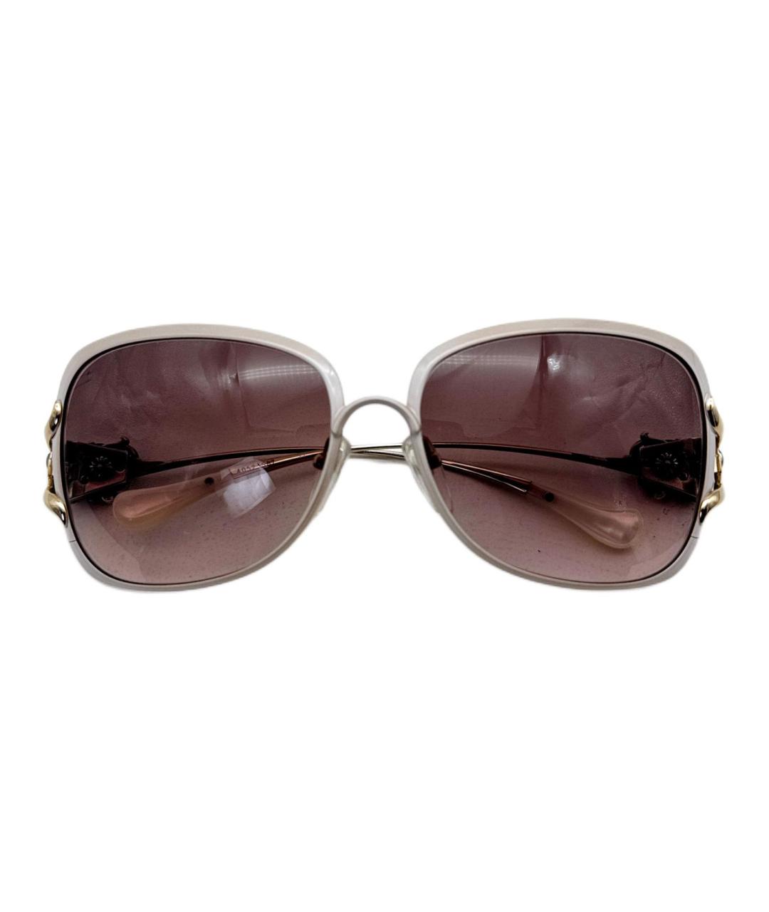 CHROME HEARTS Коричневые металлические солнцезащитные очки, фото 3