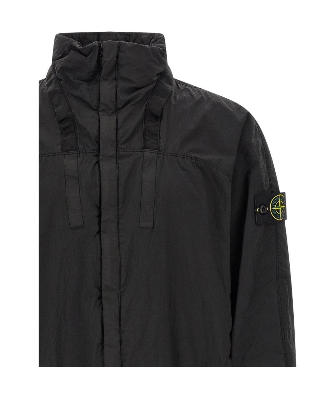 STONE ISLAND Черная куртка, фото 4