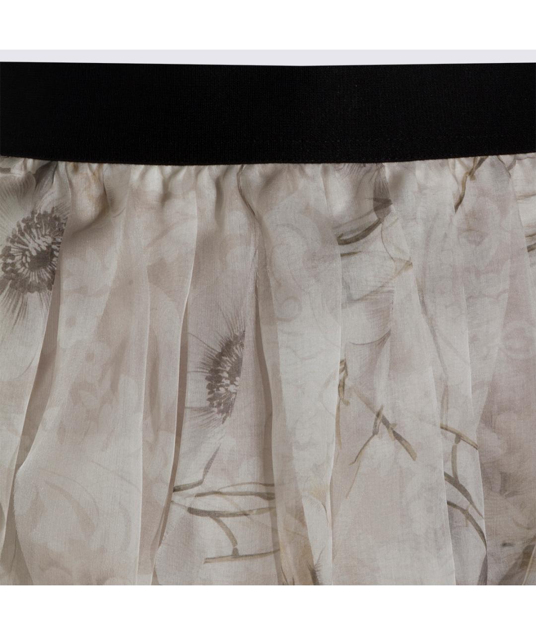 MAX MARA Мульти шелковая юбка мини, фото 3