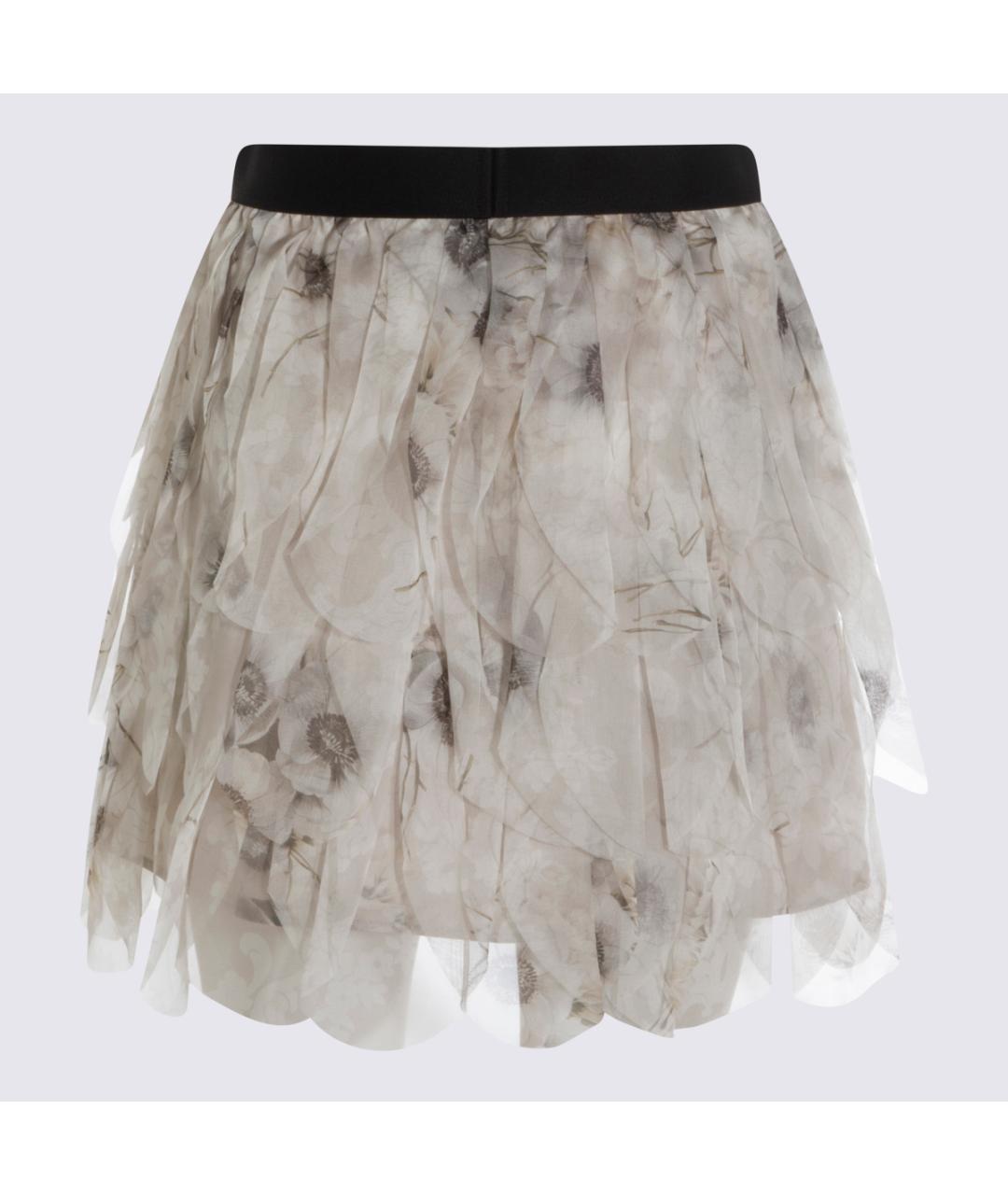 MAX MARA Мульти шелковая юбка мини, фото 2