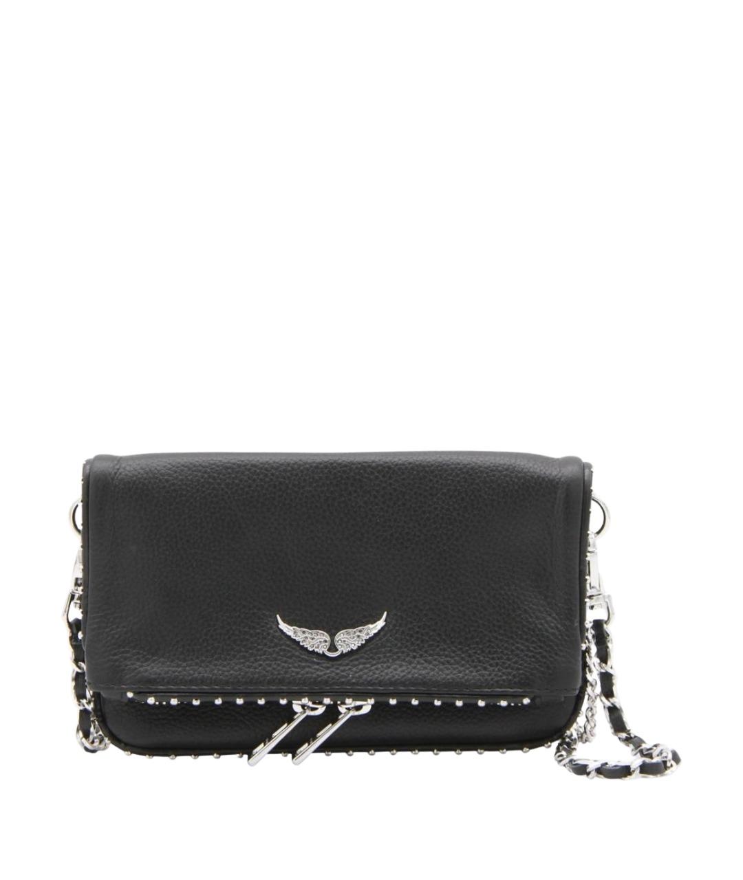 ZADIG & VOLTAIRE Черная кожаная сумка через плечо, фото 1