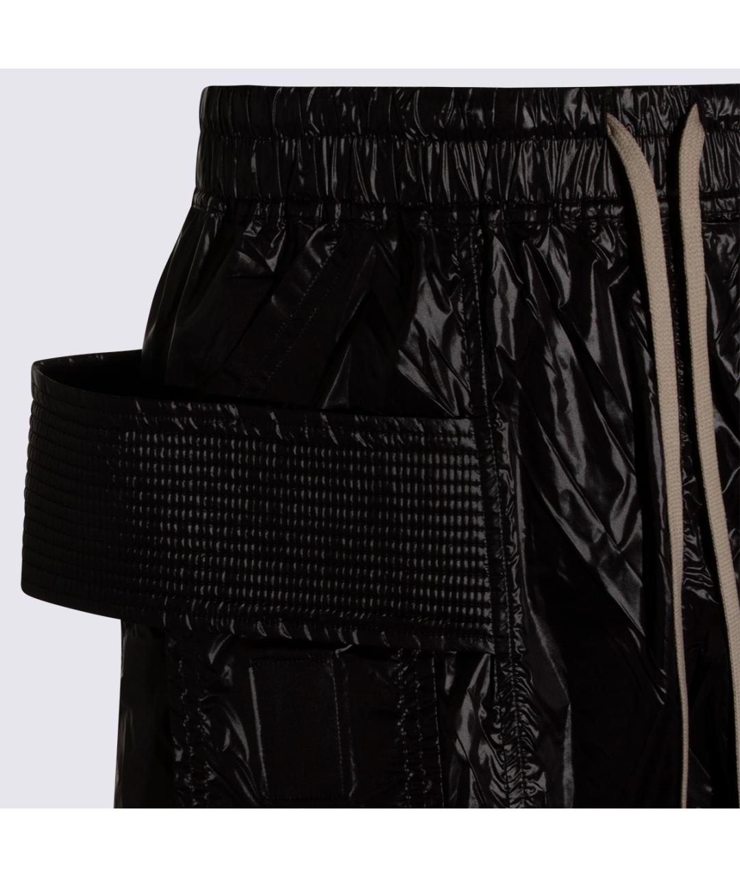 RICK OWENS DRKSHDW Черные полиамидовые повседневные брюки, фото 3