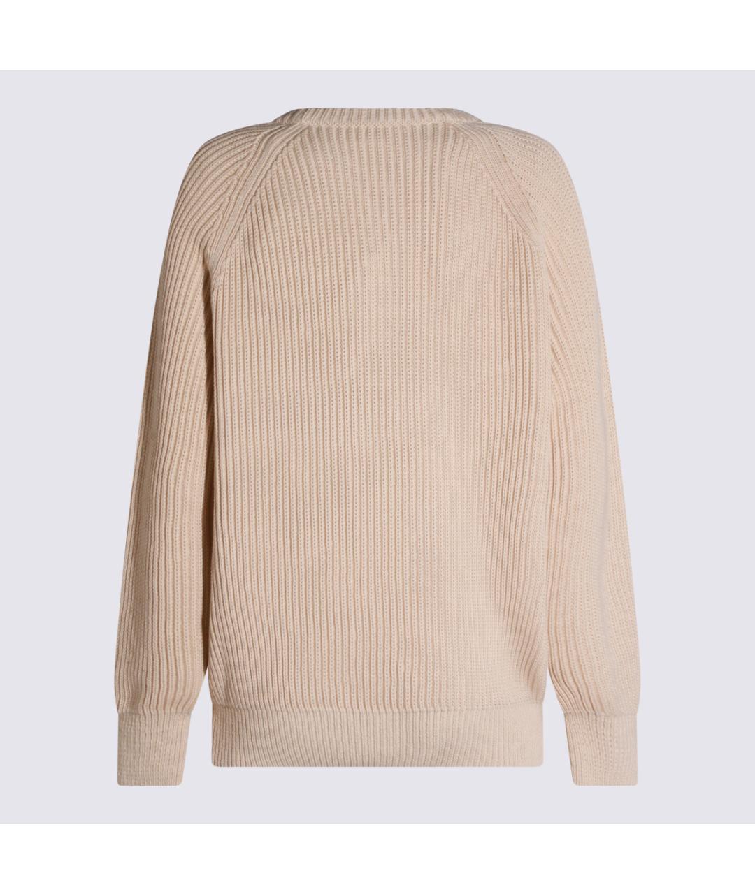 SAINT LAURENT Коричневый хлопковый джемпер / свитер, фото 2