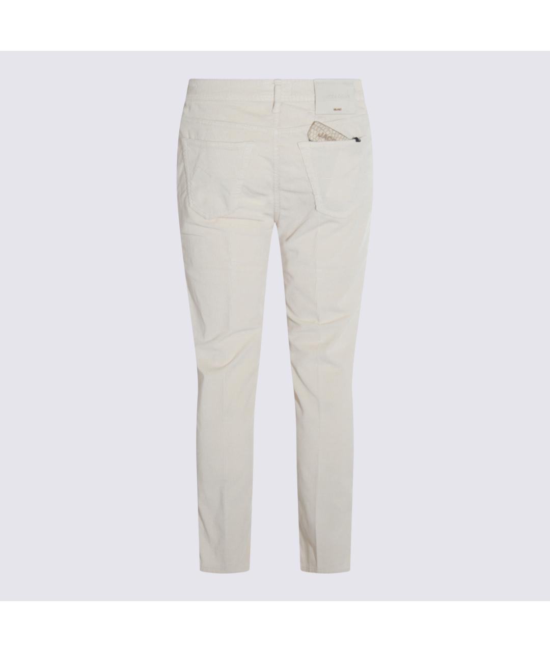 JACOB COHEN Белые хлопковые повседневные брюки, фото 2