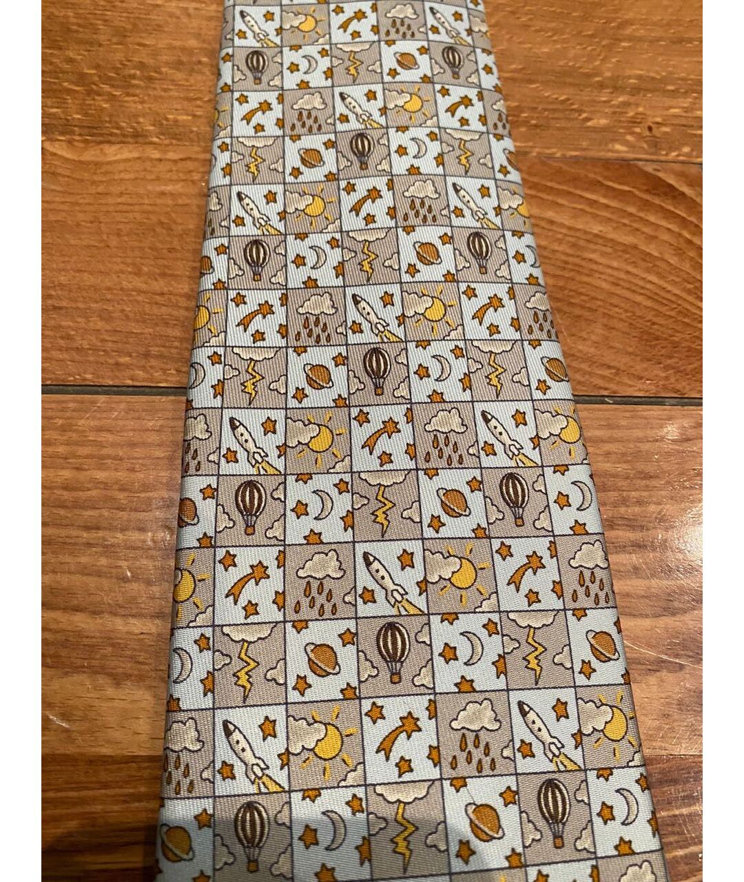 HERMES PRE-OWNED Мульти шелковый галстук, фото 3
