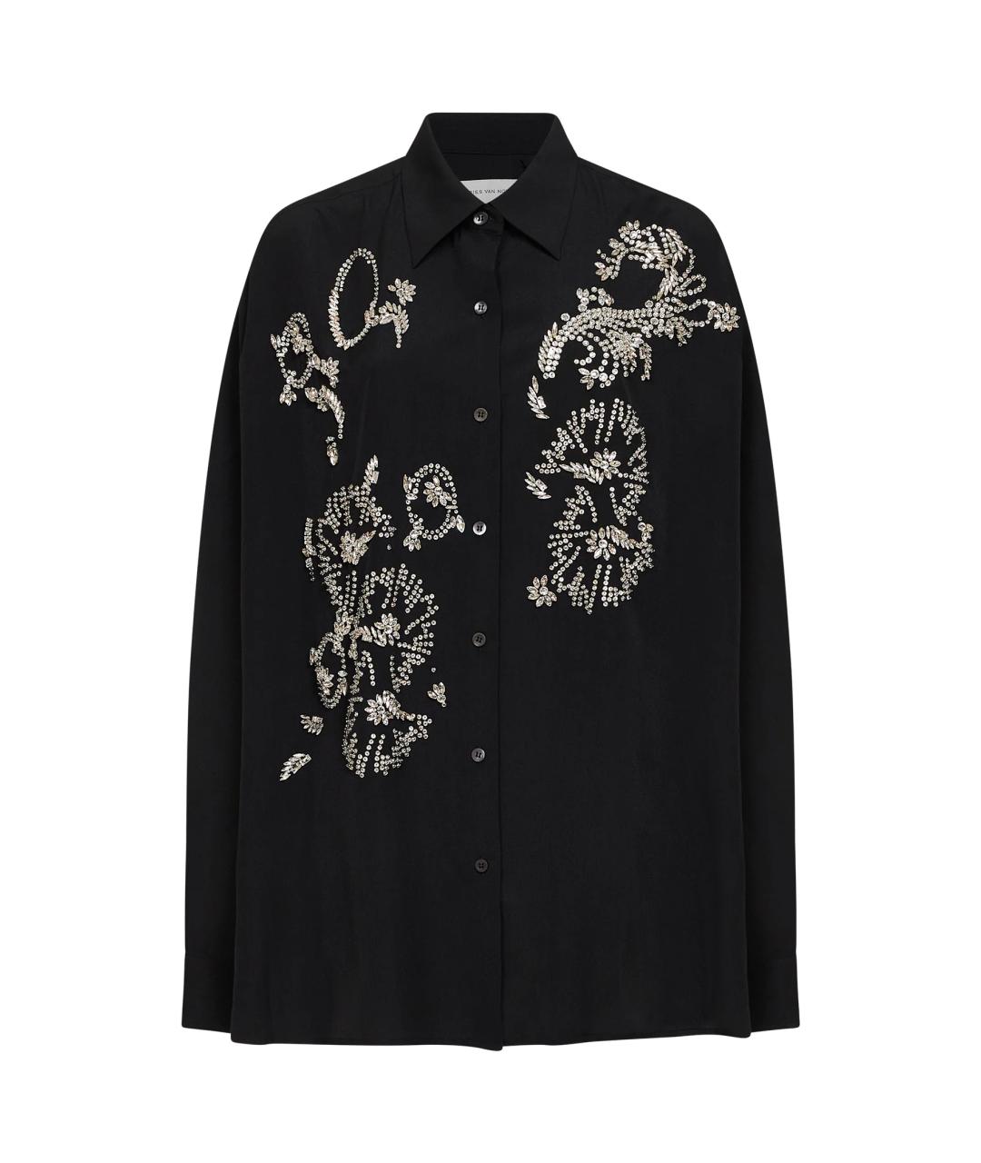 DRIES VAN NOTEN Черная вискозная блузы, фото 1