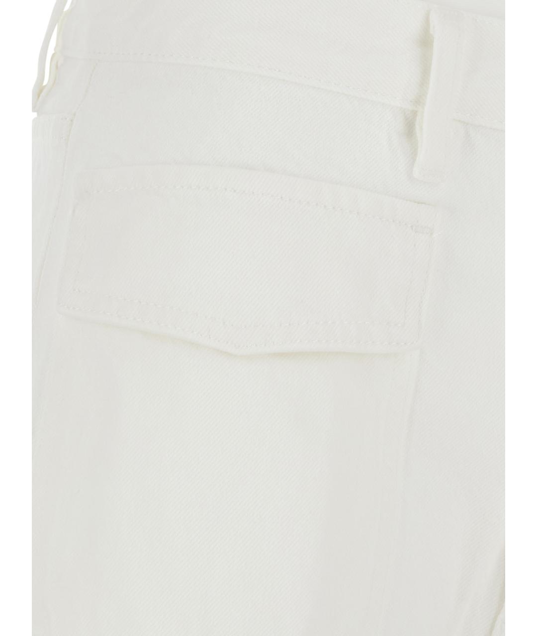 FRAME Белые прямые джинсы, фото 3